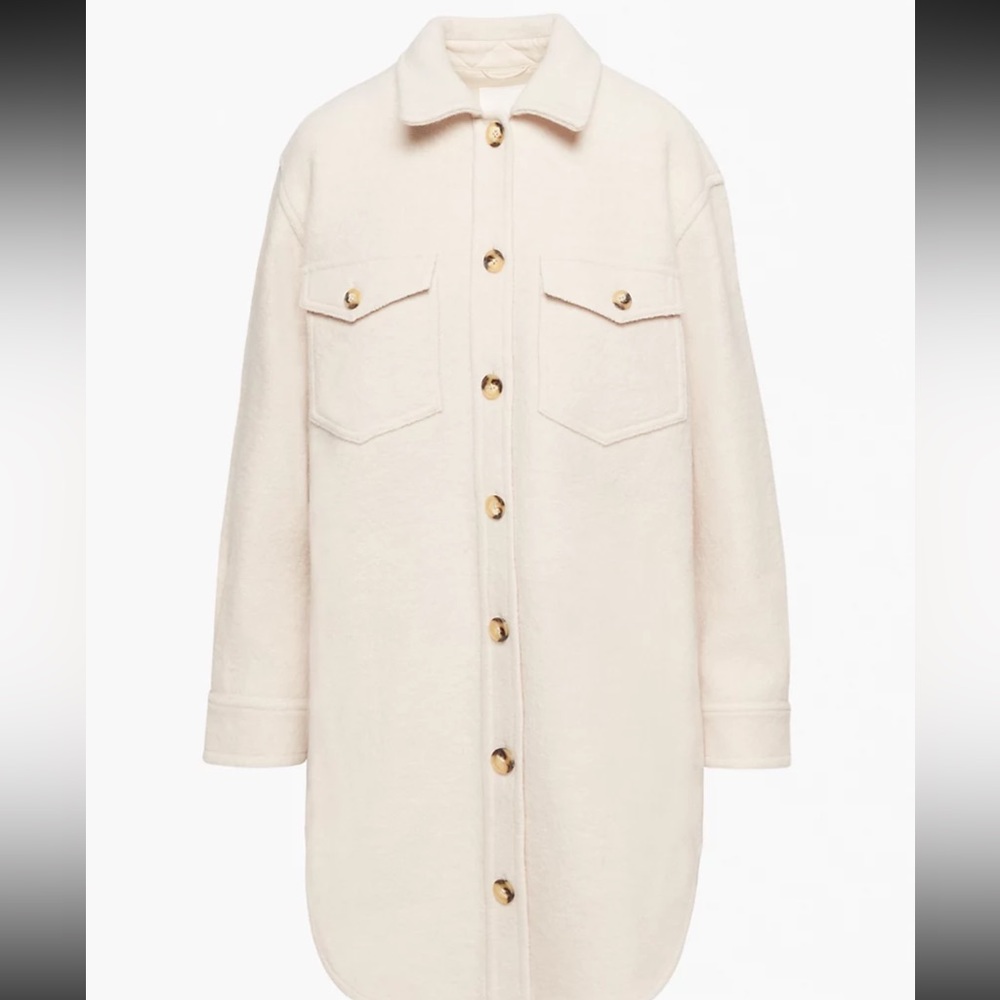 Aritzia Wilfred Ganna Long Shirt Jacket